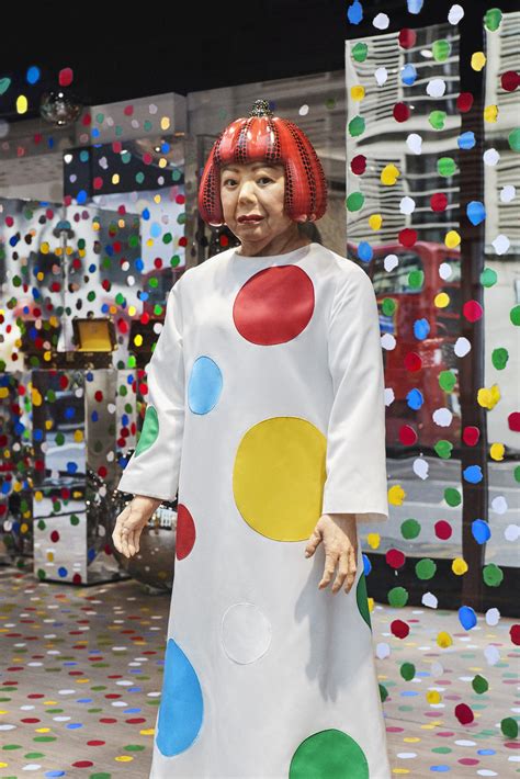 We saw the Yayoi Kusama robot at Louis Vuitton and it’s terrifying